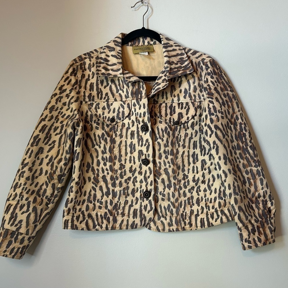 Vintage Painted Pony Leopard Jacket size SP